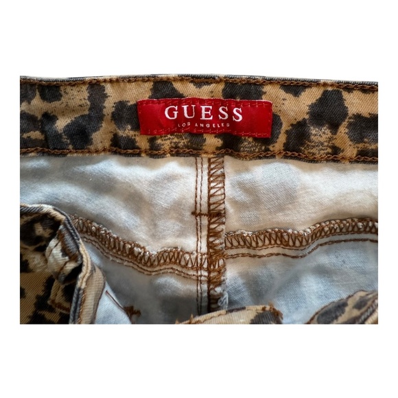 Guess | Women’s Animal Print Skinny Leg Jeans - Size 26 - Picture 7 of 13